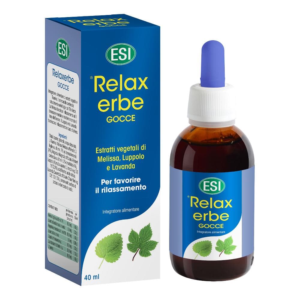 Esi Sonno e Relax Relaxerbe Integratore Alimentare Analcolico Gocce 40 ml