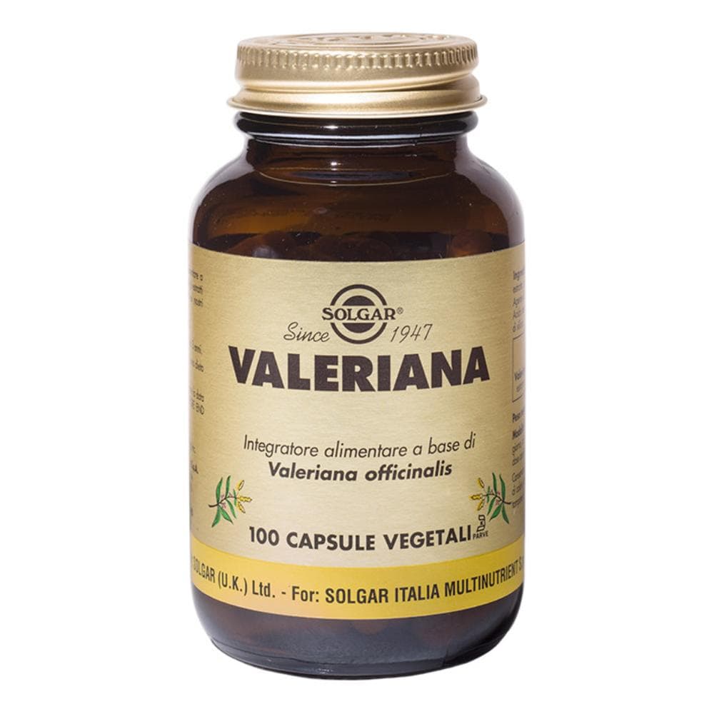 Solgar Relax e Serenità Valeriana Integratore Alimentare 100 Capsule