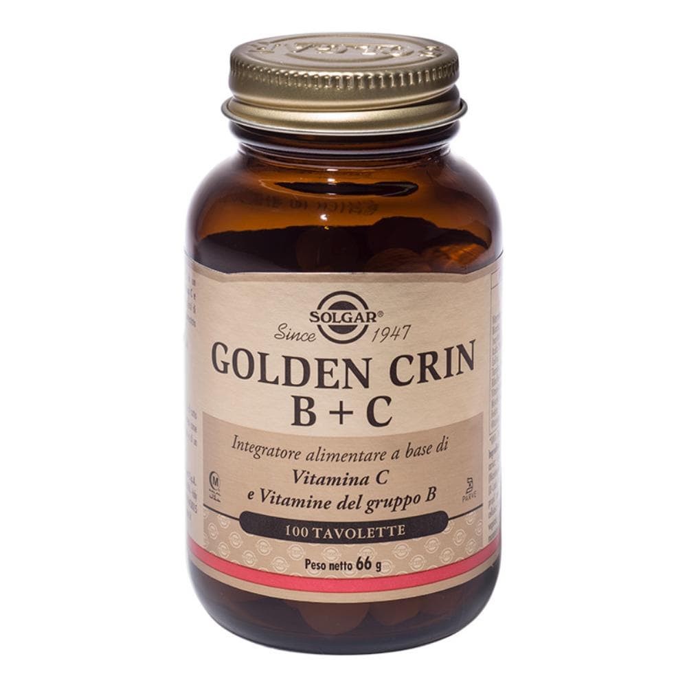 Solgar Vitamine Golden Crin B+C Integratore Alimentare 100 Tavolette
