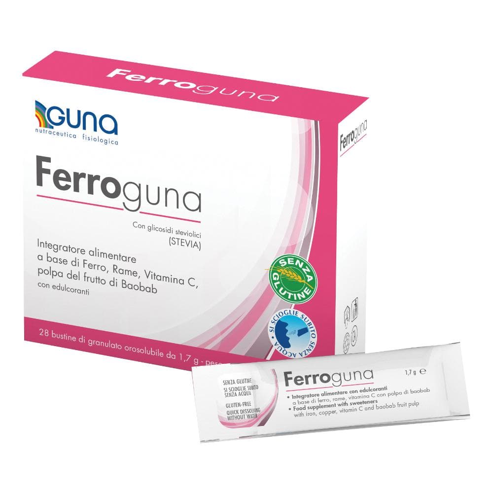Guna ferroGuna Integratore Alimentare Ferro 28 Bustine