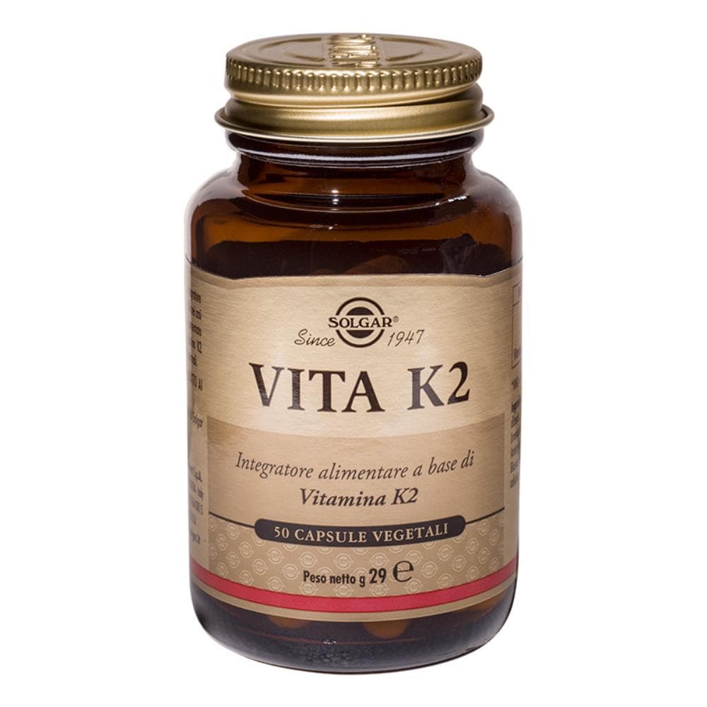 Solgar Apparato Osseo Vita K2 Alimentare Integratore 50 Capsule