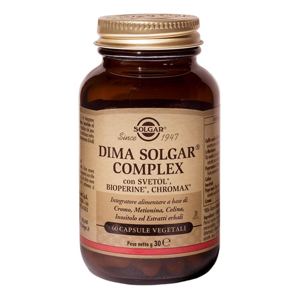 Solgar Controllo del Peso Dima Complex Integratore Alimentare 60 Capsule