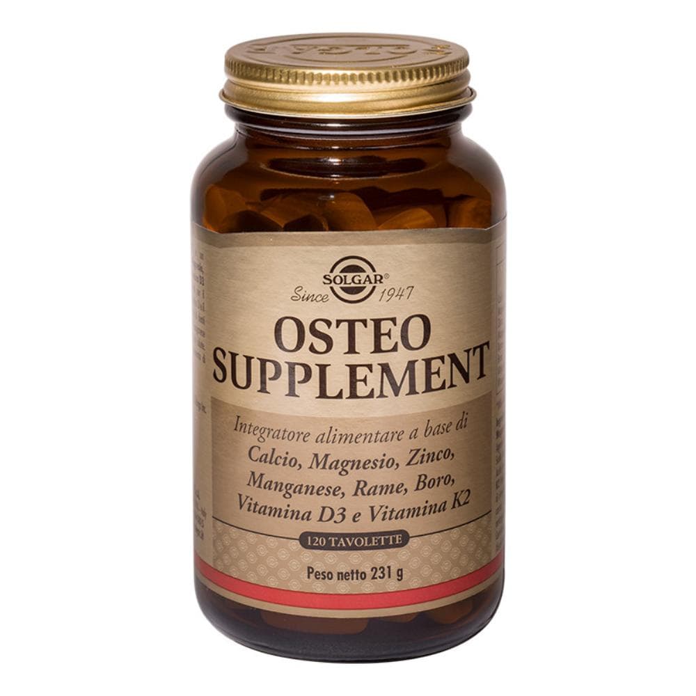 Solgar Osteo Supplement Integratore Alimentare 120 Tavolette.