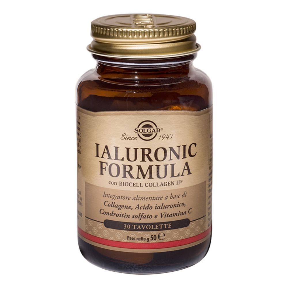 Solgar Pelle AntiEtà Ialuronic Formula Integratore Alimentare 30 Tavolette