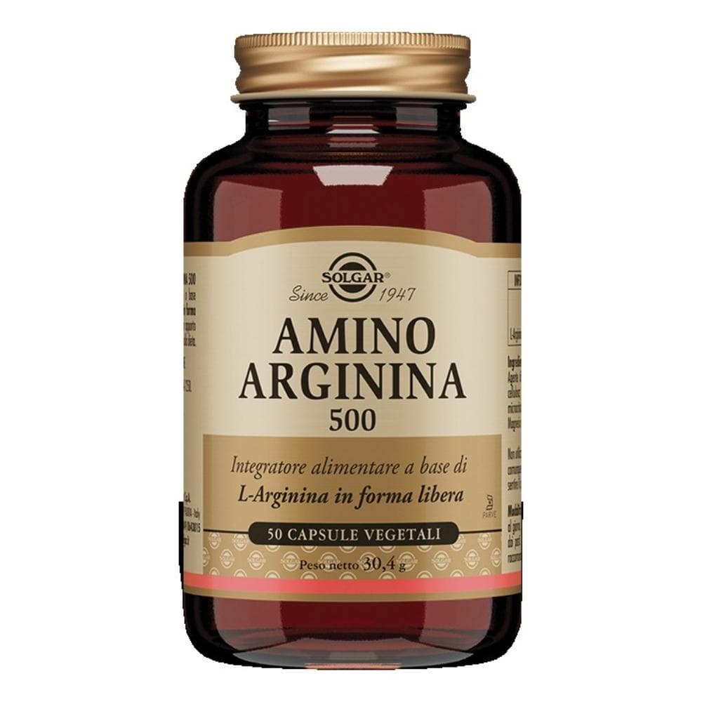 Solgar Amino Arginina 500 50 Capsule Vegetali