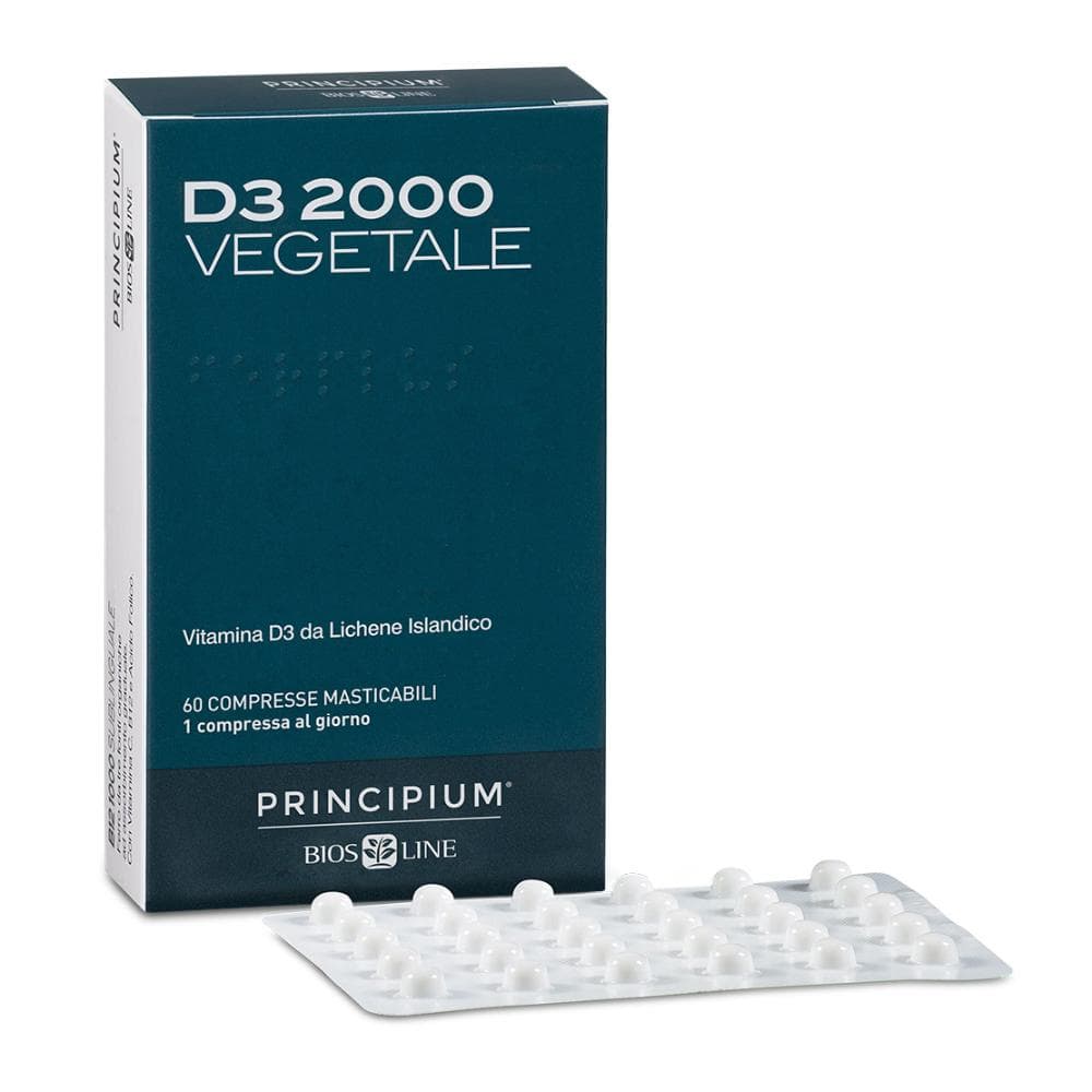 Bios Line Principium D3 2000 Integratore Alimentare 60 Compresse masticabili