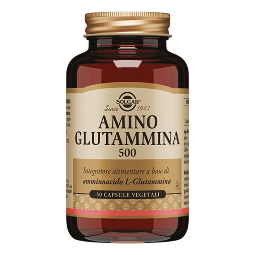 Solgar Amino Glutammina 500 50 Capsule Vegetali