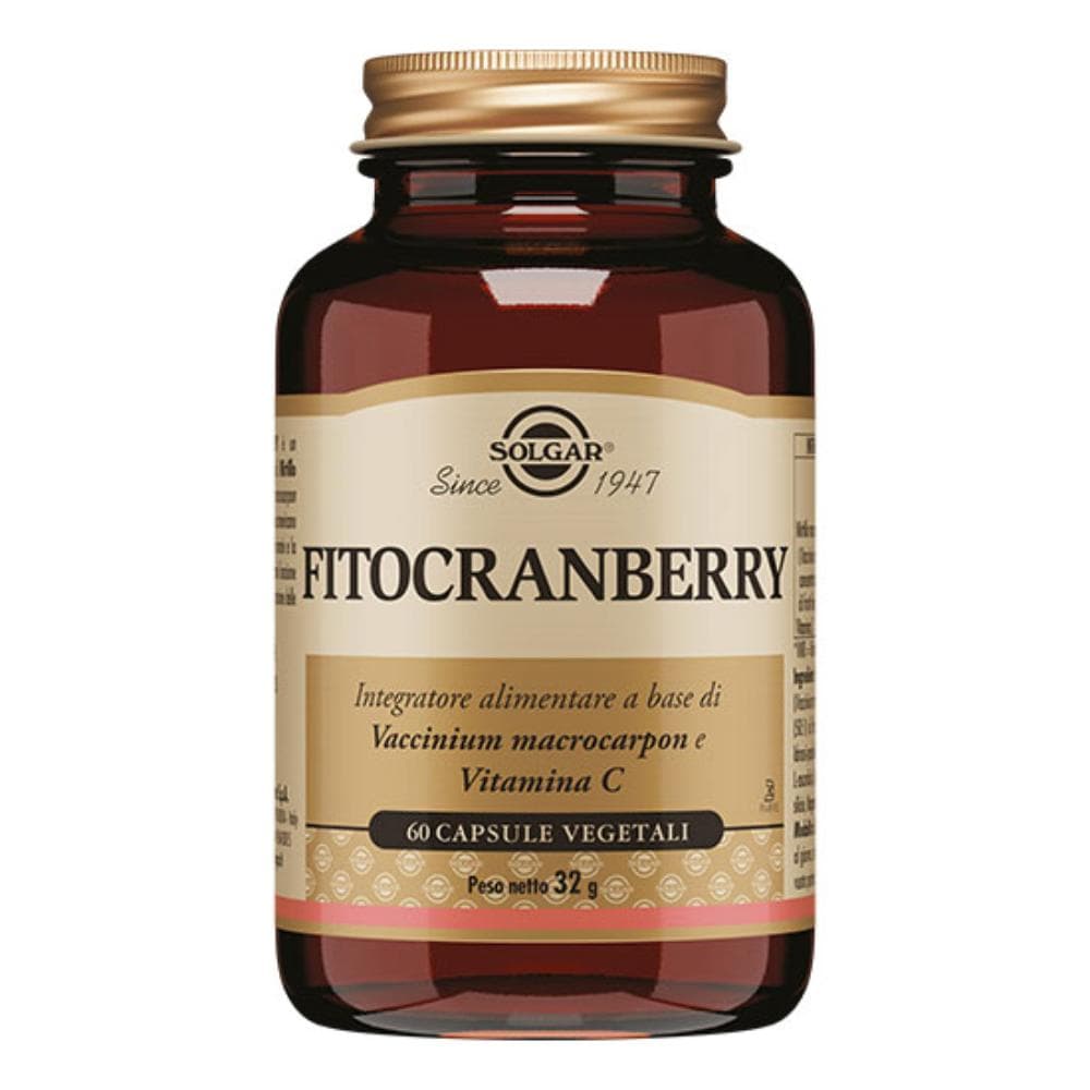 Solgar Fitocranberry Integratore per le Vie Urinarie 60 Capsule