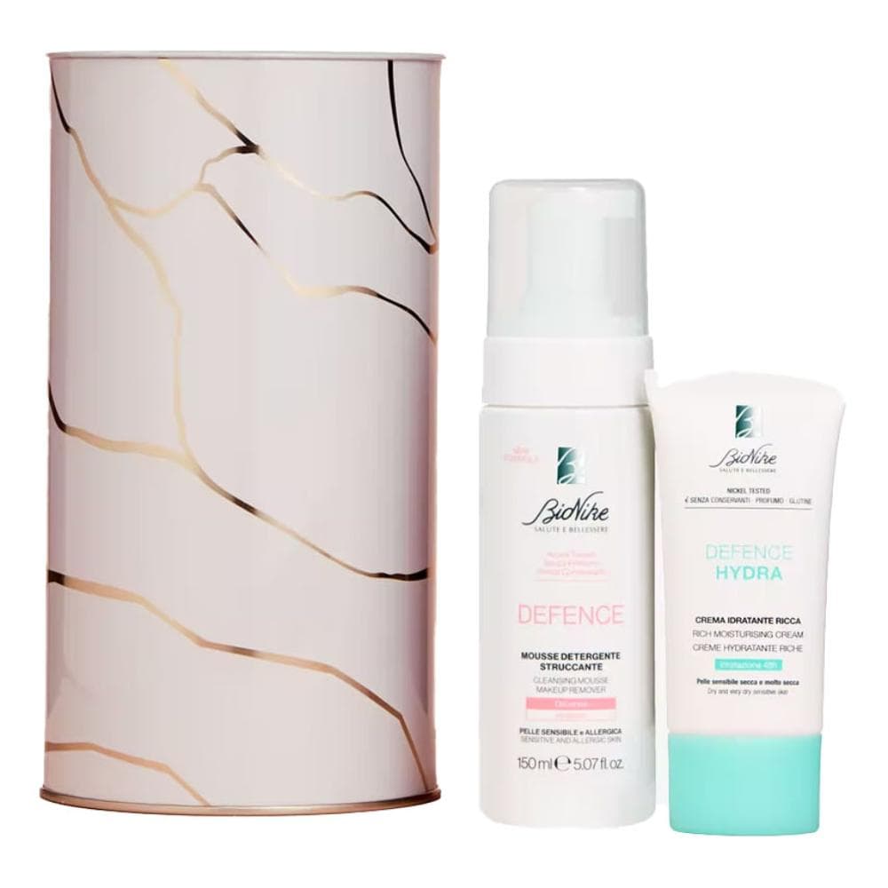BioNike Beauty Essentials kit con crema idratante 50 ml e mousse detergente 150 ml per una pelle morbida e pulita