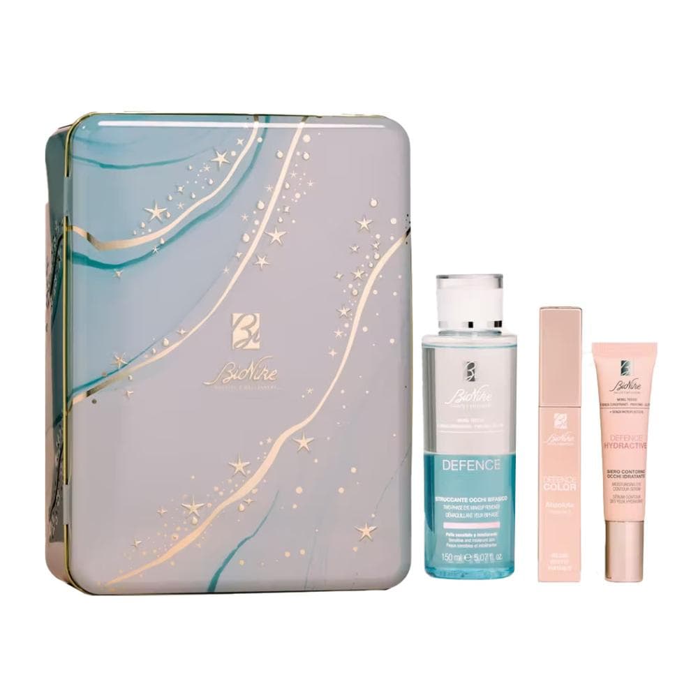 BioNike Eyes Essentials - Kit occhi con mascara, struccante bifasico e siero contorno occhi