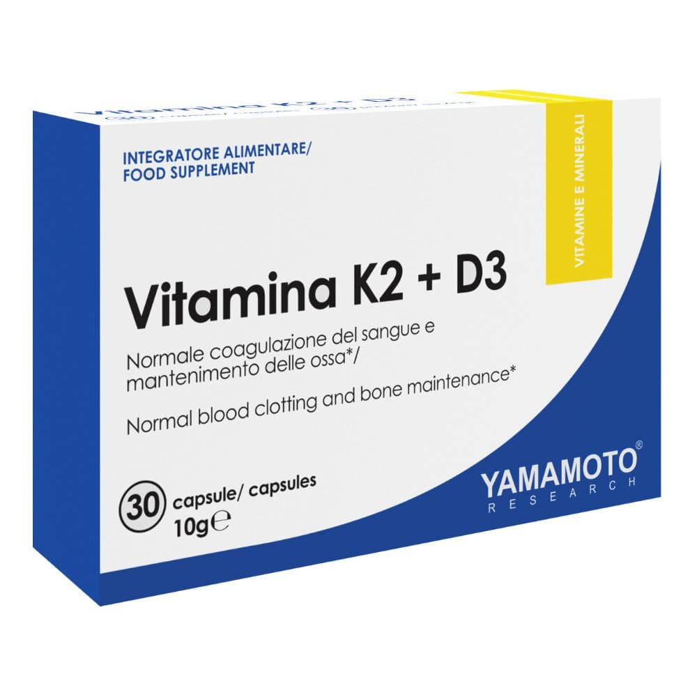 Yamamoto Research vitamina K2 + D3 integratore alimentare 30 capsule