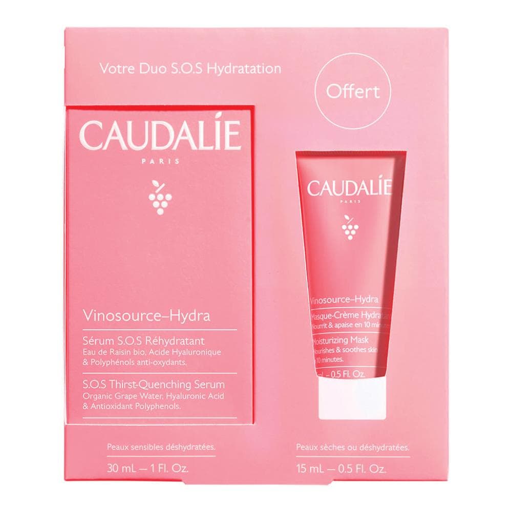 Caudalie Vinosource-Hydra Duo S.O.S Idratazione Siero + Maschera in regalo