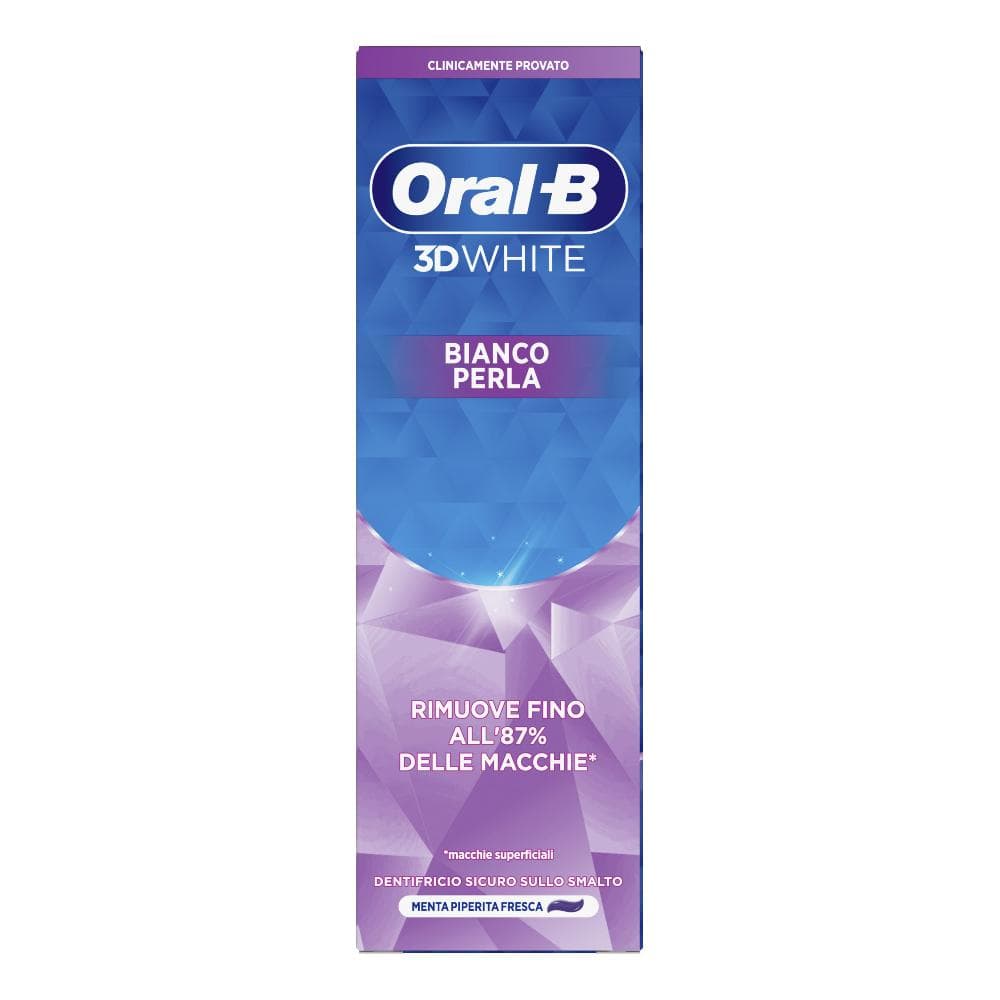 Oral B dentifricio 3D white bianco perla 75 ml