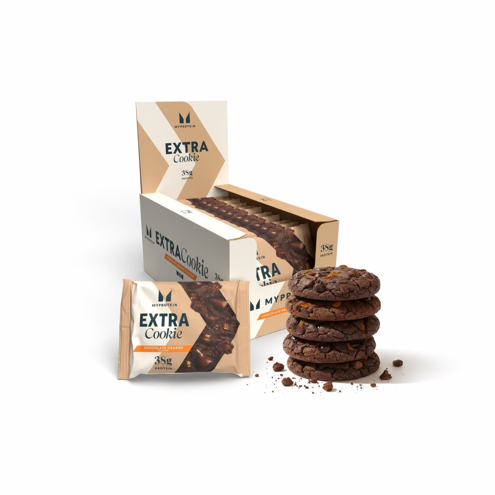 Cookie Extra Proteico - 12 x 75g - Cioccolato e arancia