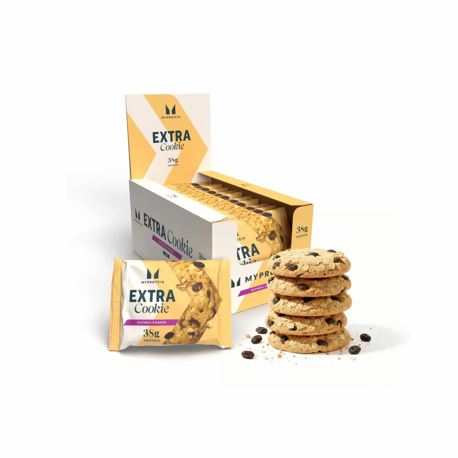 Cookie Extra Proteico - 12 x 75g - Oatmeal and Raisin