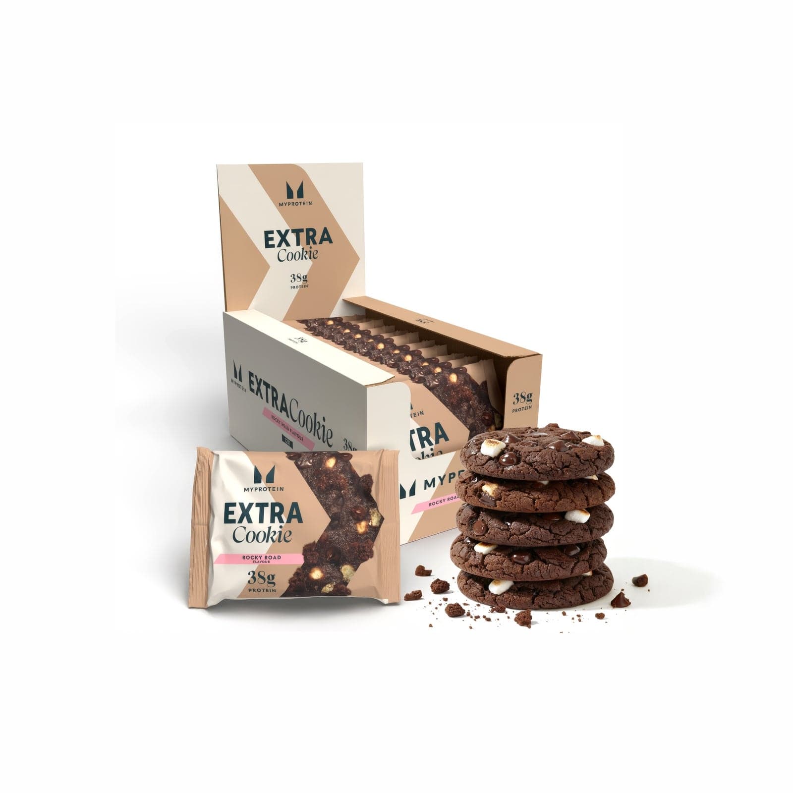 Cookie Extra Proteico - 12 x 75g - Rocky road