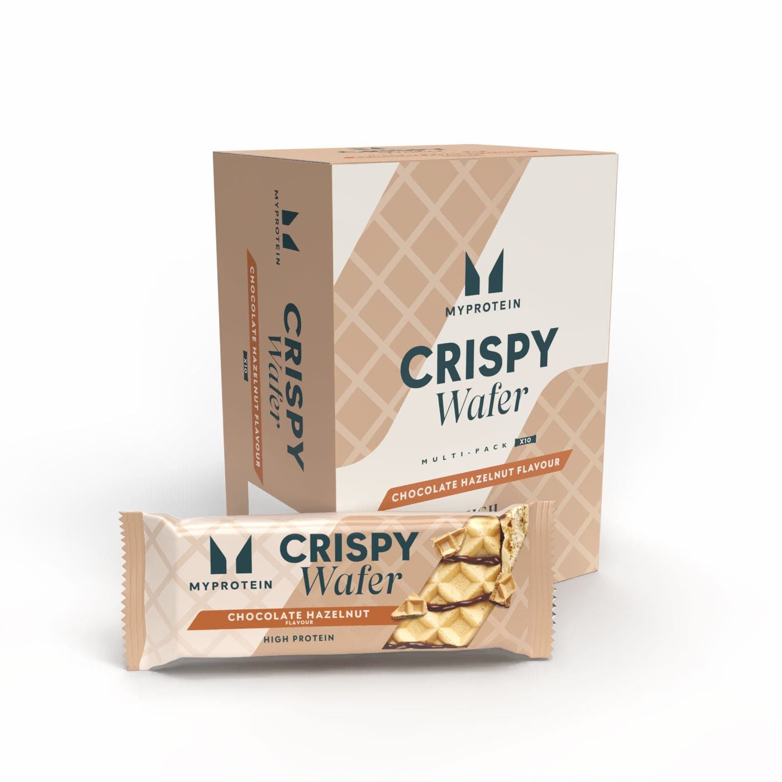 Wafer Proteico - 10Barrette - Cioccolato con nocciole