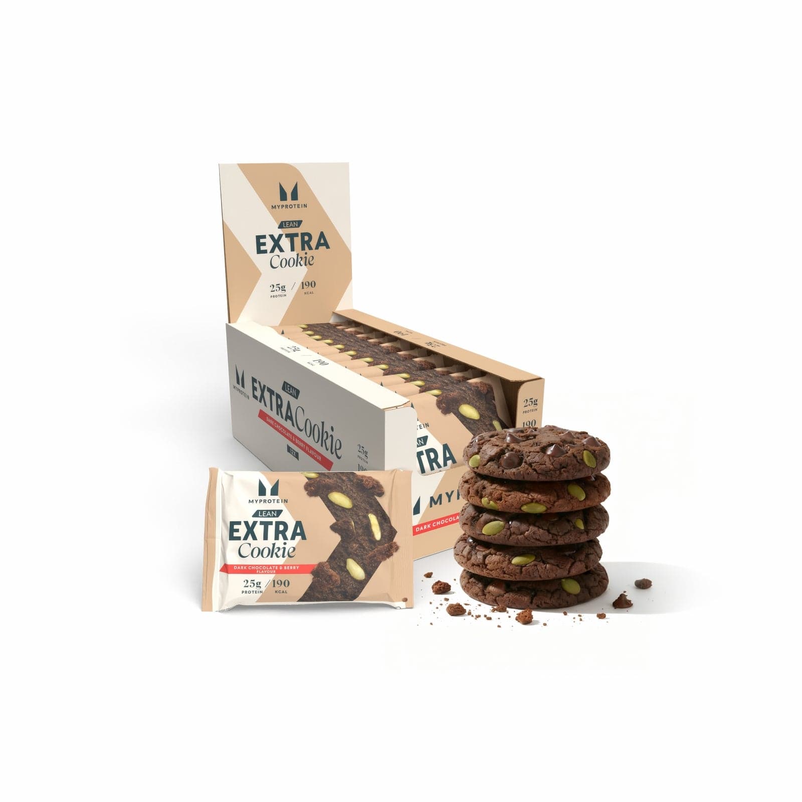 Cookie Extra Proteico - 12 x 50g - Dark Chocolate and Berry (lean)