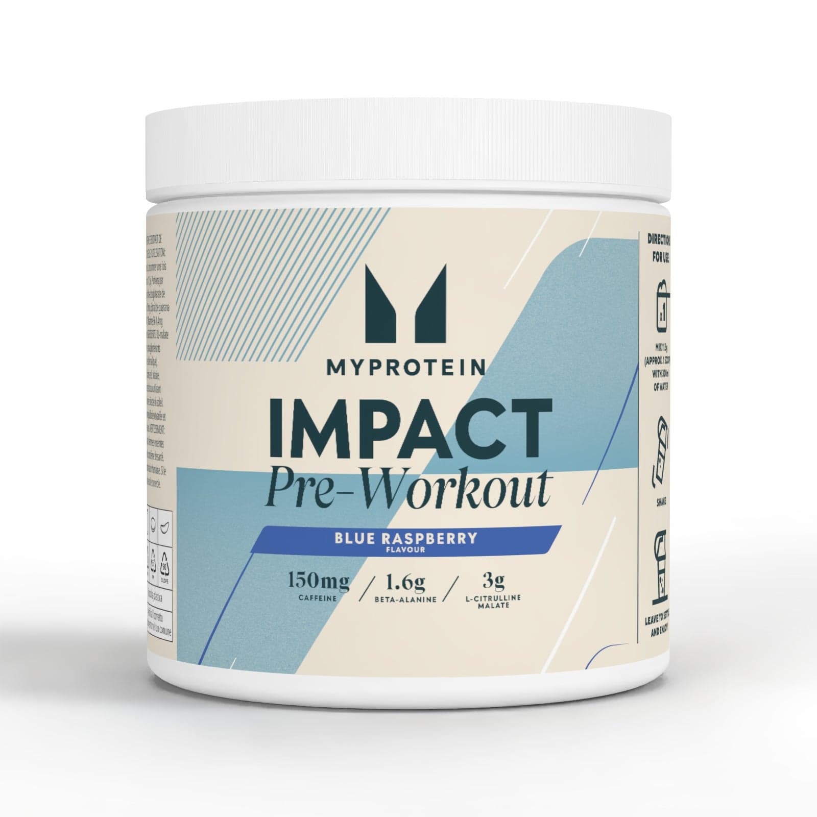 Miscela Pre-Workout - 500G - 43porzioni - Lampone Blu