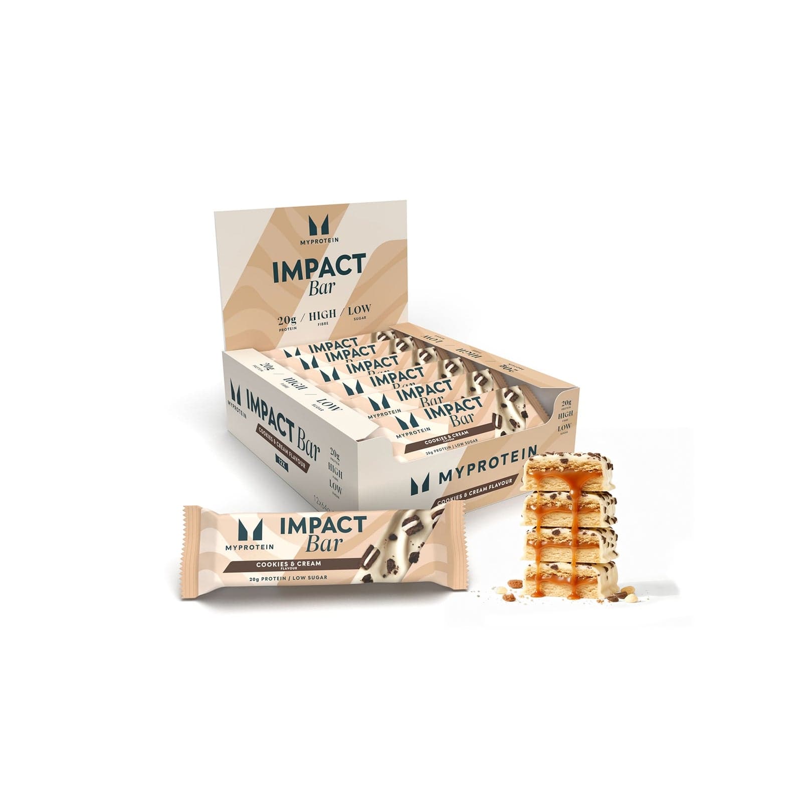 Impact protein bar - 12 x 64g - Biscotti e crema