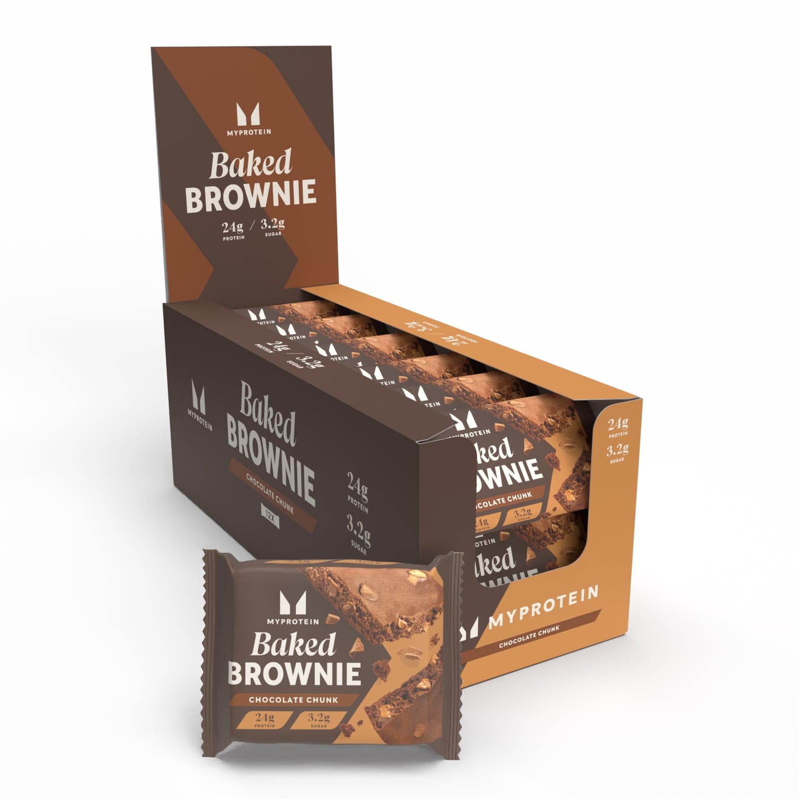 Brownie proteico - 12 x 75g - Cioccolato al Latte