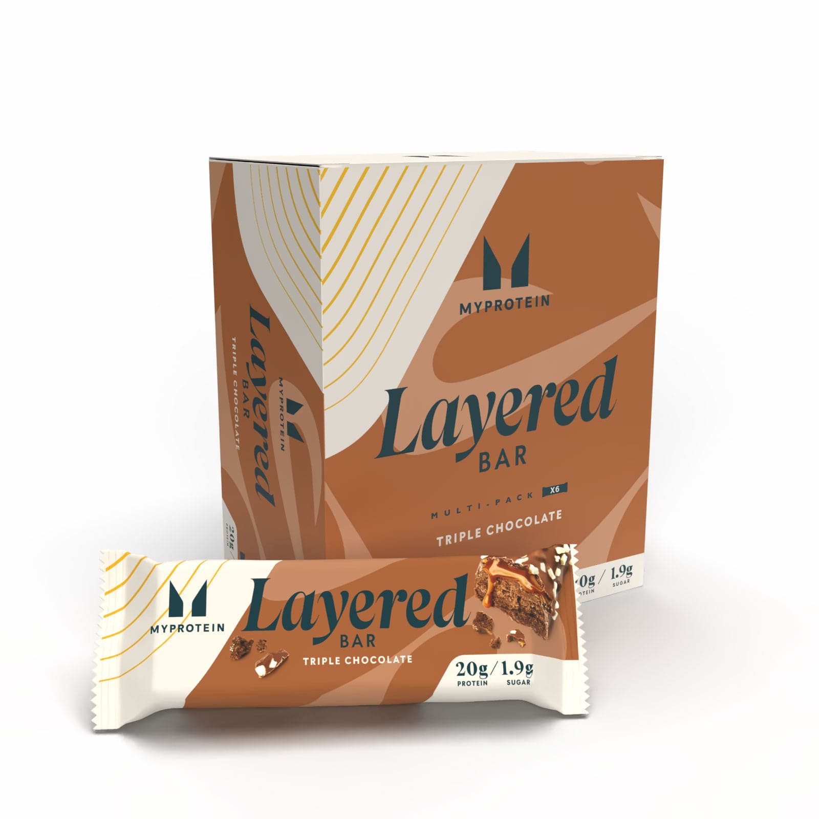 Barretta proteica a 6 strati - 6 x 60g - Triple Chocolate Fudge