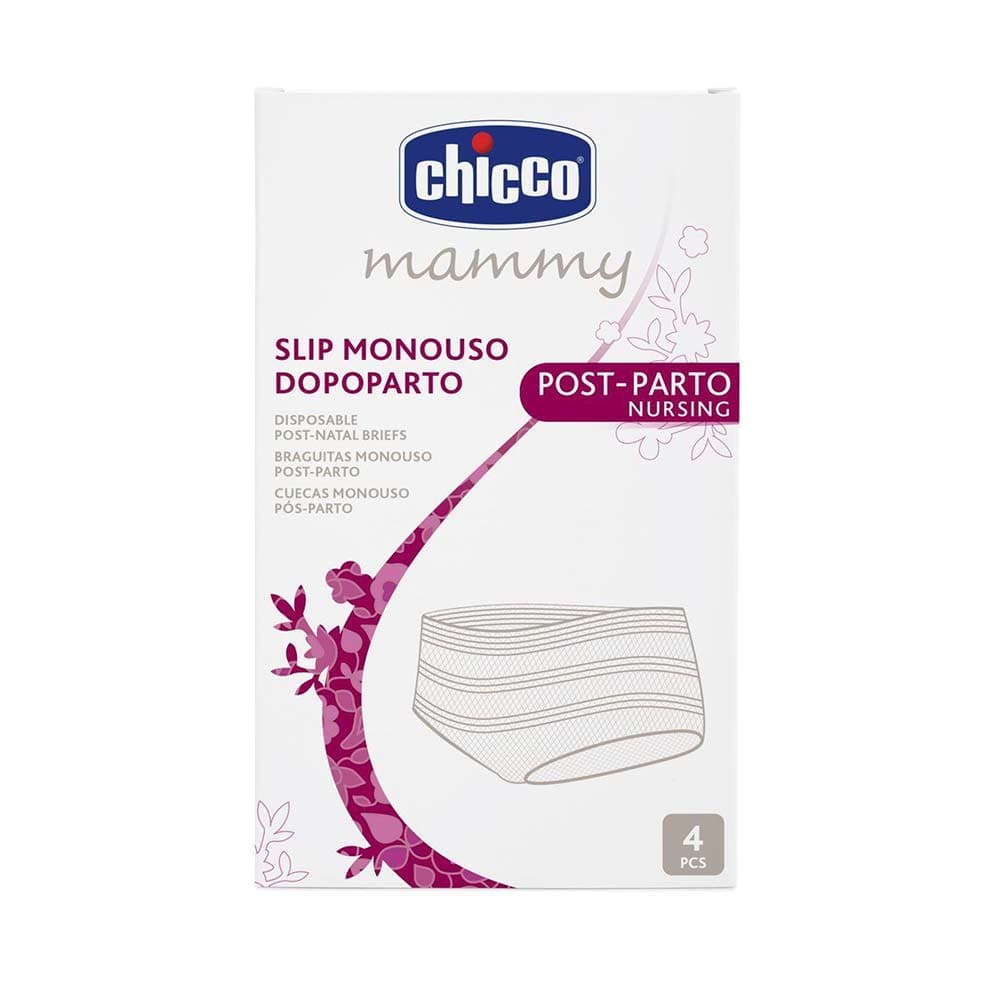 Chicco Mammy - Slip Monouso Dopo Parto Rete Elasticizzata Taglia Unica, 4 Pezzi