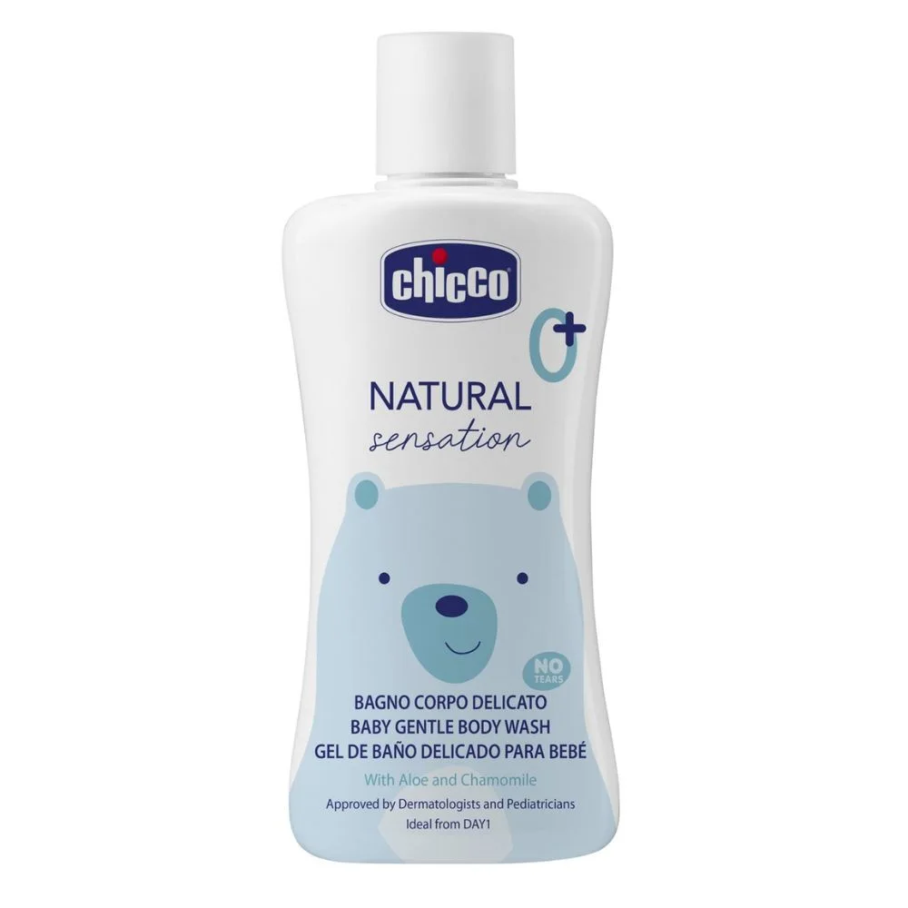 Chicco Natural Sensation - Baby Detergente Corpo Delicato per Bambini 0M+, 200ml