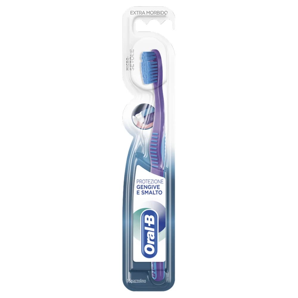 Oral-B Gengive & Smalto - Spazzolino Manuale Adulti Extra Morbido, 1 Pezzo