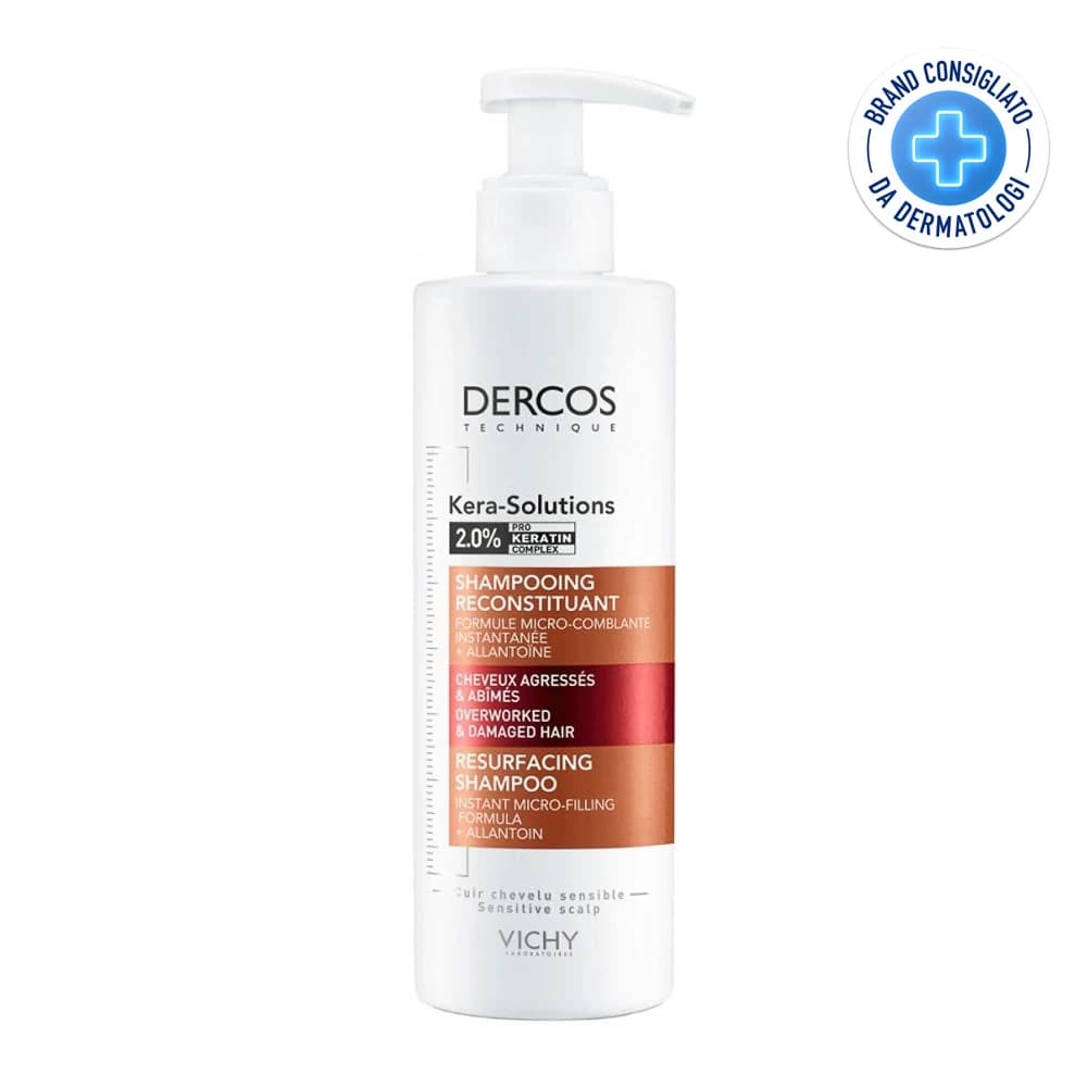 Vichy Dercos Technique - Kera-Solution Shampoo Ristrutturante, 250ml