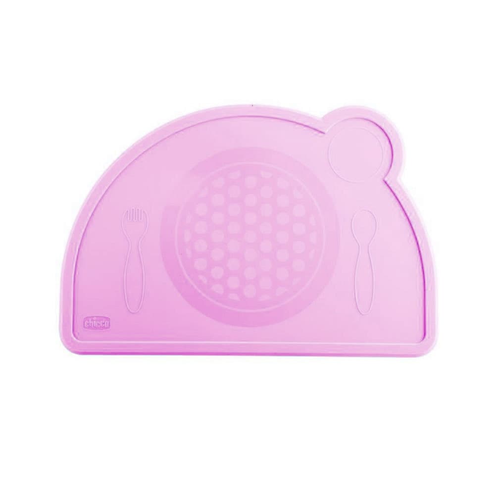 Chicco Tovaglietta in Silicone Colore Rosa, 1 Pezzo