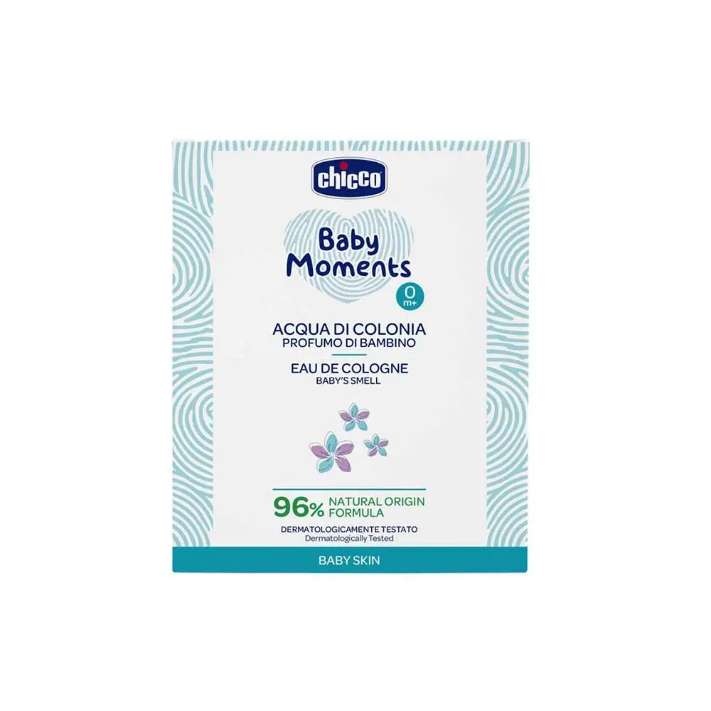 Chicco Baby Moments - Acqua di Colonia Profumo di Bambino Pelle Delicata, 100ml