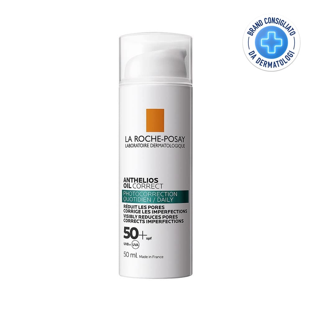 La Roche Posay Anthelios - Crema Solare Oil Correct SPF50+ Foto-Correttiva, 50ml