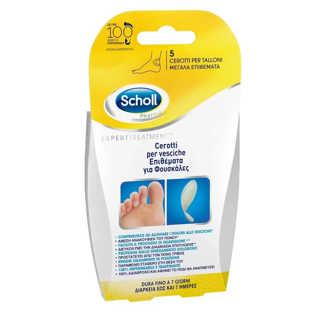 Scholl Cerotti Vesciche per Talloni, 5 cerotti