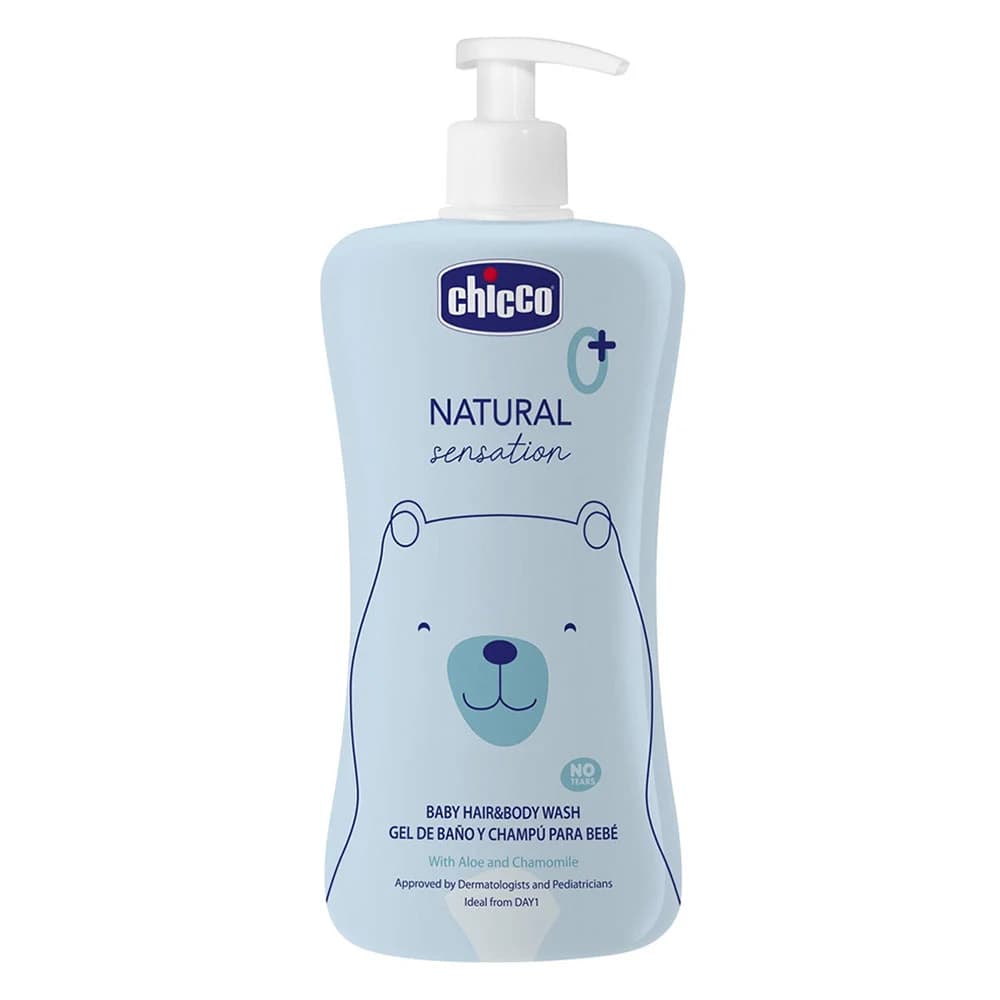 Chicco Natural Sensation - Baby Detergente Corpo e Capelli per Bambini 0M+,500ml