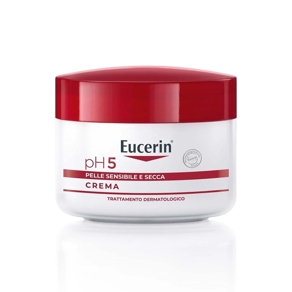 Eucerin pH5 - Crema Viso e Corpo per Pelle Sensibile e Secca, 75ml