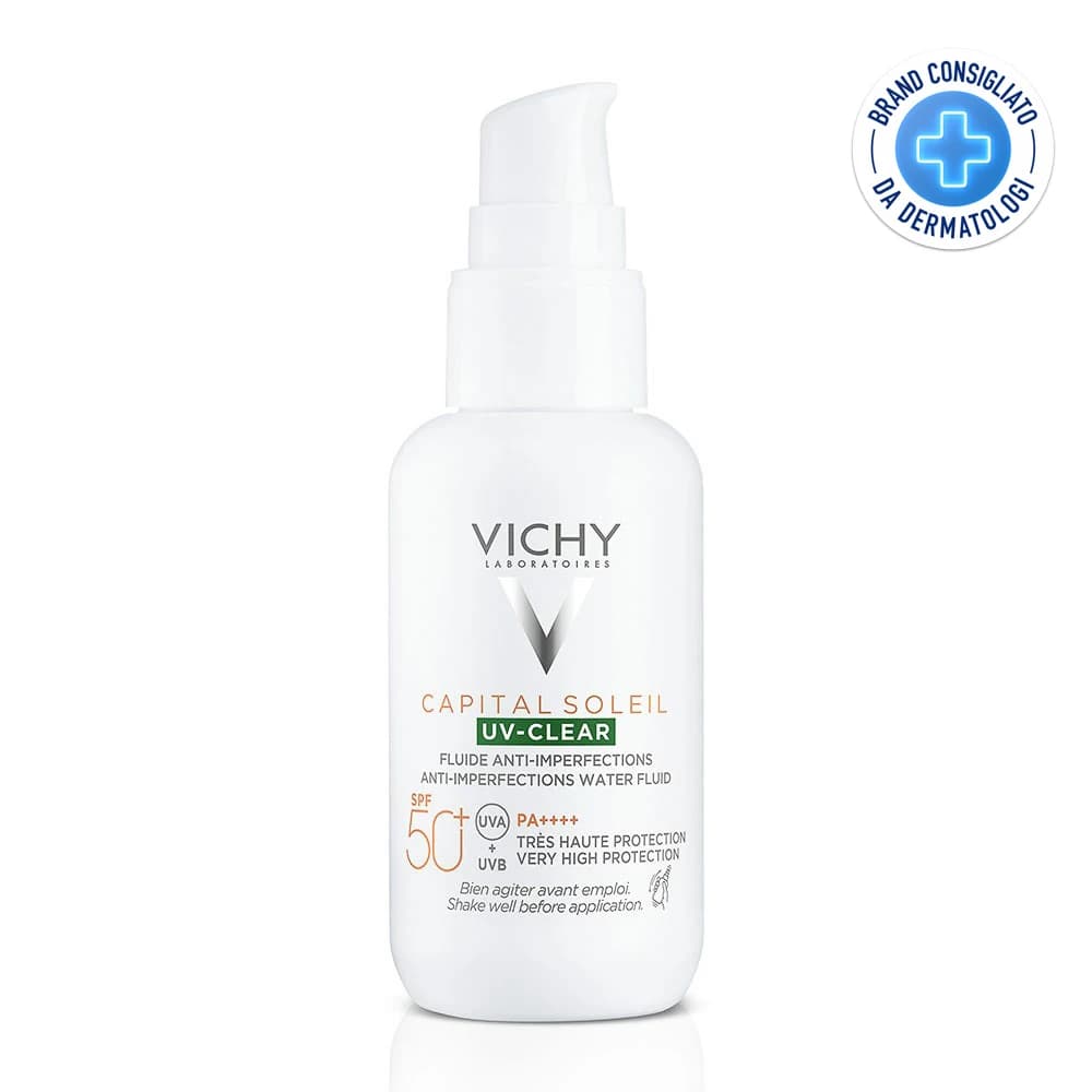 Vichy Capital Soleil - UV Clear SPF50+ Fluido Anti-Imperfezioni, 40ml