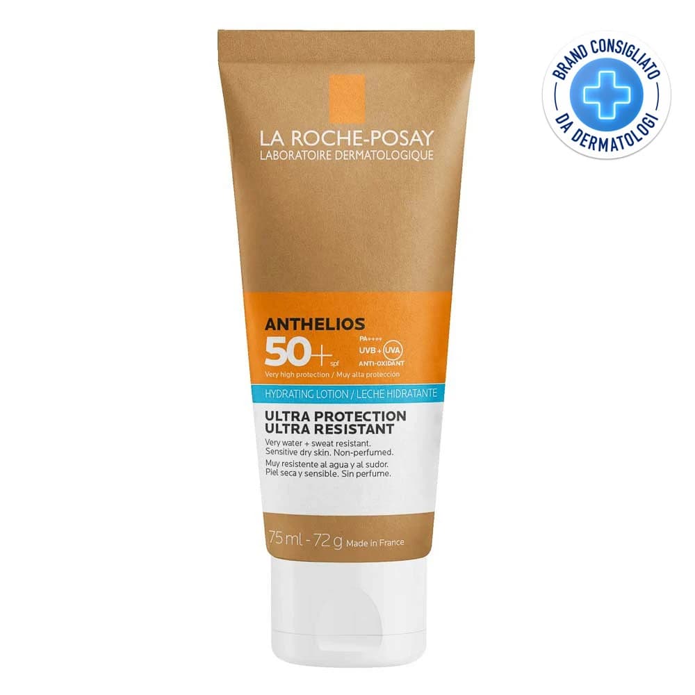 La Roche-Posay Anthelios - Latte Idratante SPF50+ Protezione Molto Elevata, 75ml