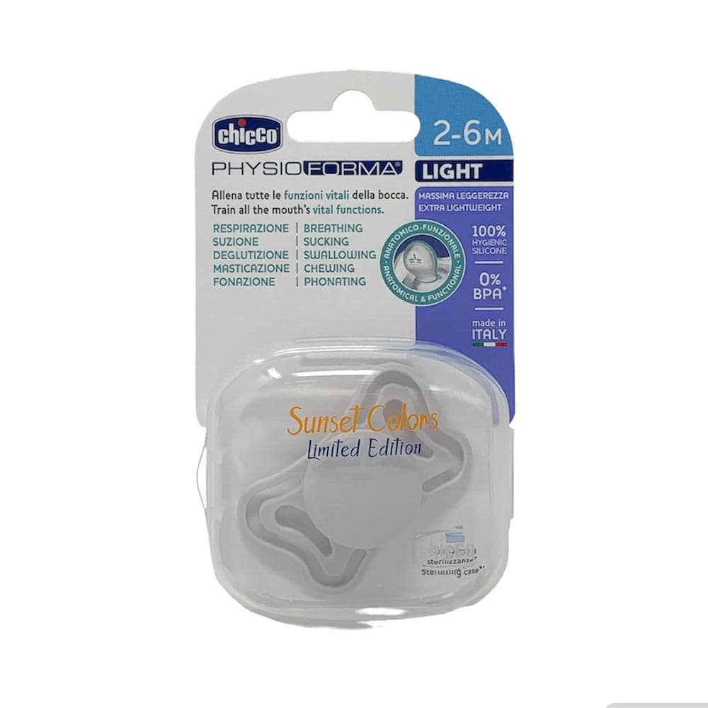 Chicco PhysioForma - Light Sunset Color Succhietto 2-6M Tettarella in Silicone
