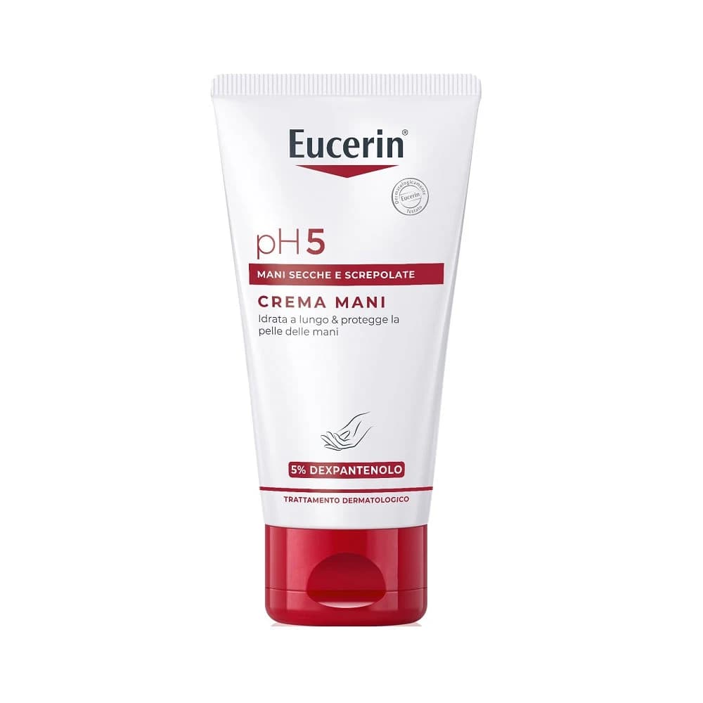 Eucerin pH5 - Crema Mani Screpolate per Pelle Secca e Sensibile, 75ml