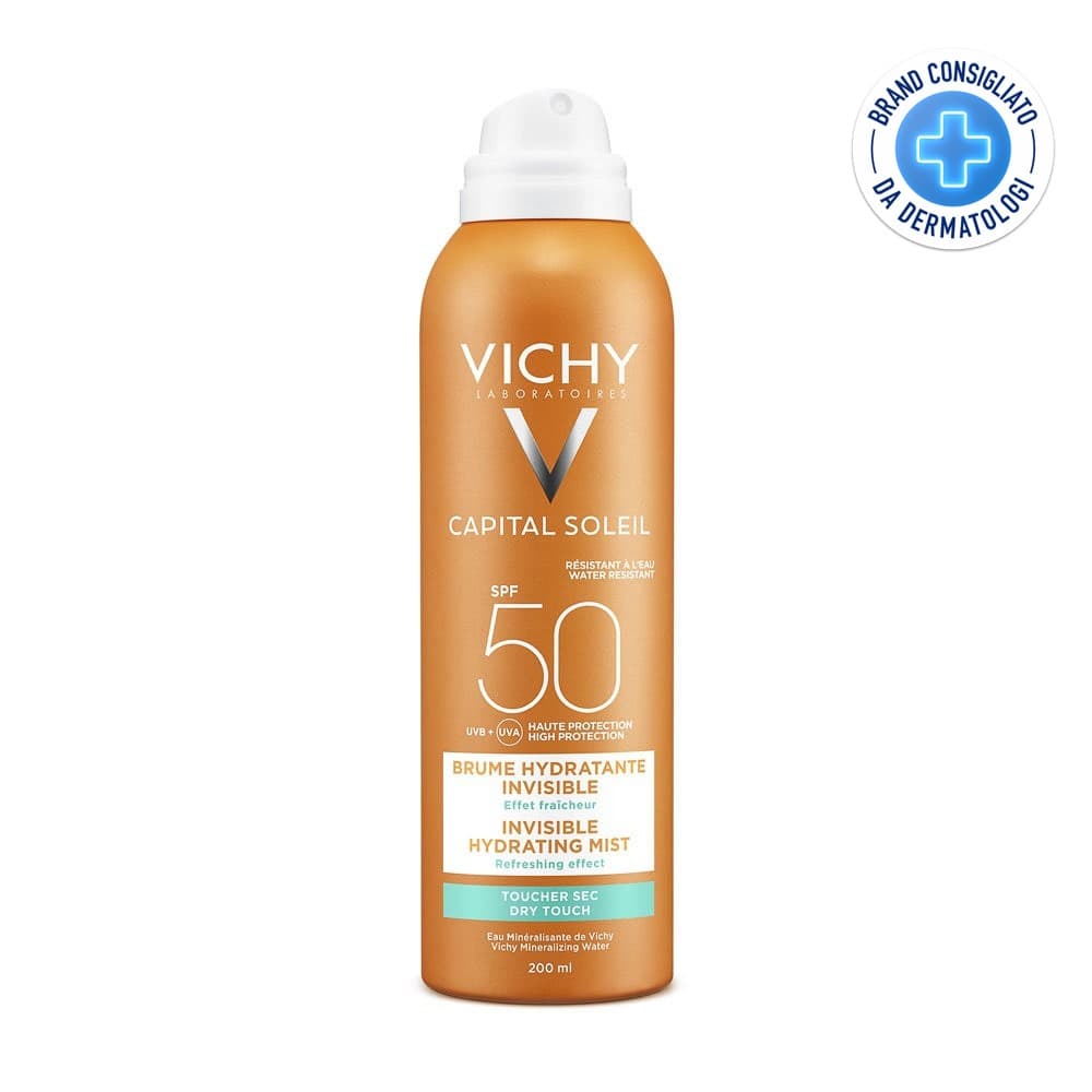 Vichy Capital Soleil - Spray Invisibile Idratante SPF50, 200ml