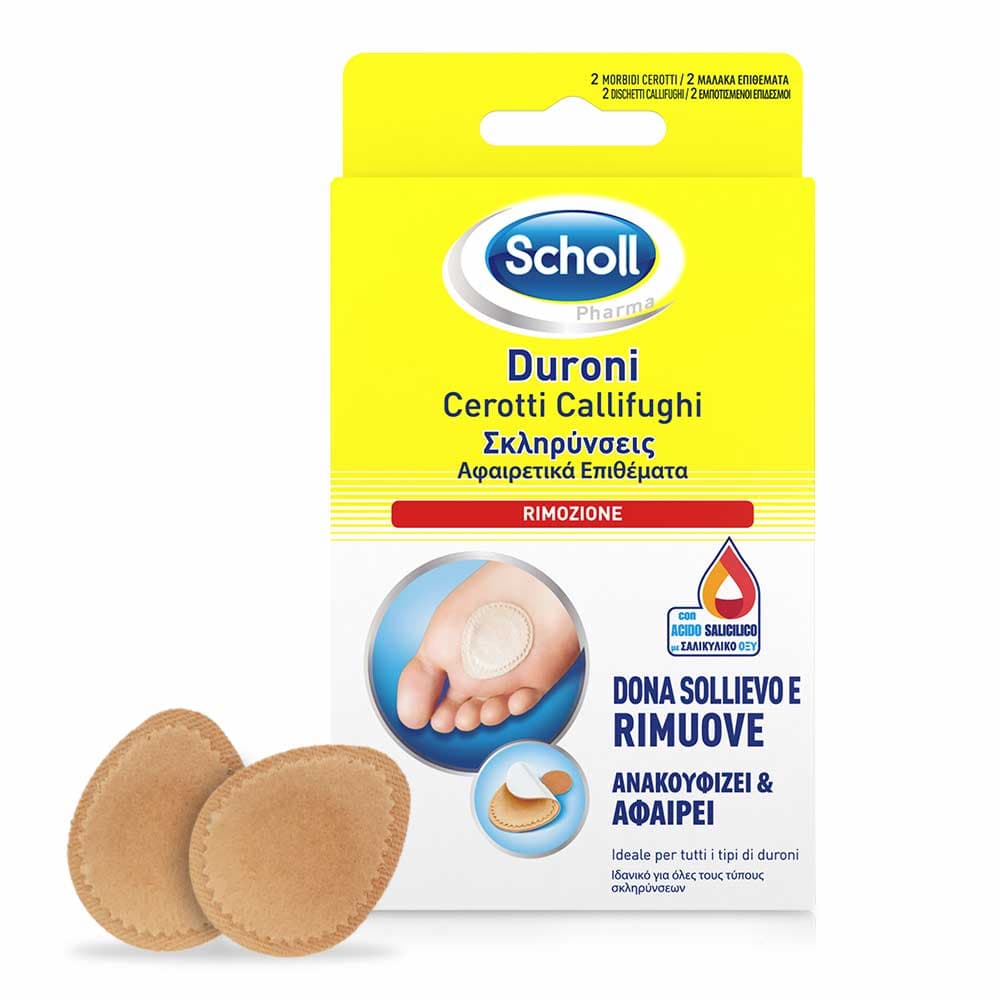 Scholl Cerotti Callifughi per Duroni Rimozione, 2 pezzi