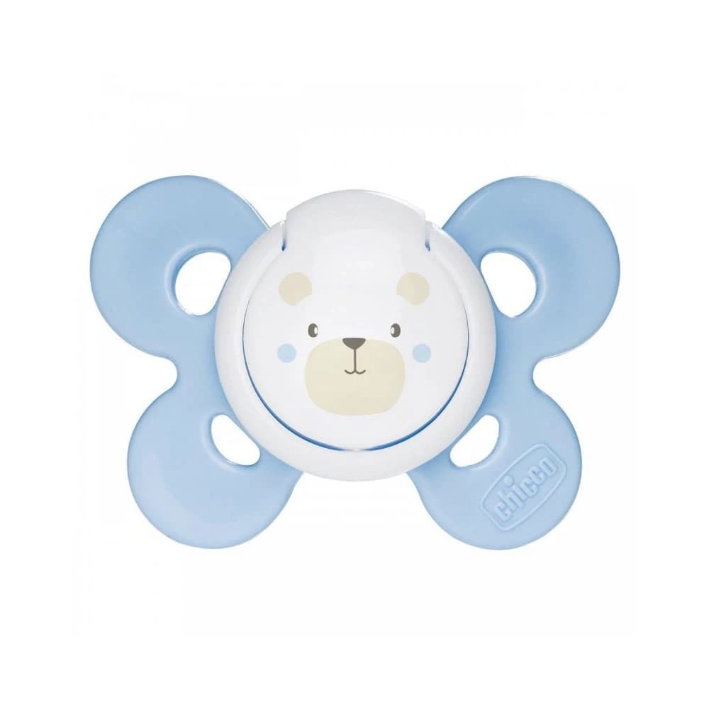 Chicco PhysioForma - Comfort Succhietto 0-6M Tettarella in Silicone Blu, 1 Pezzo