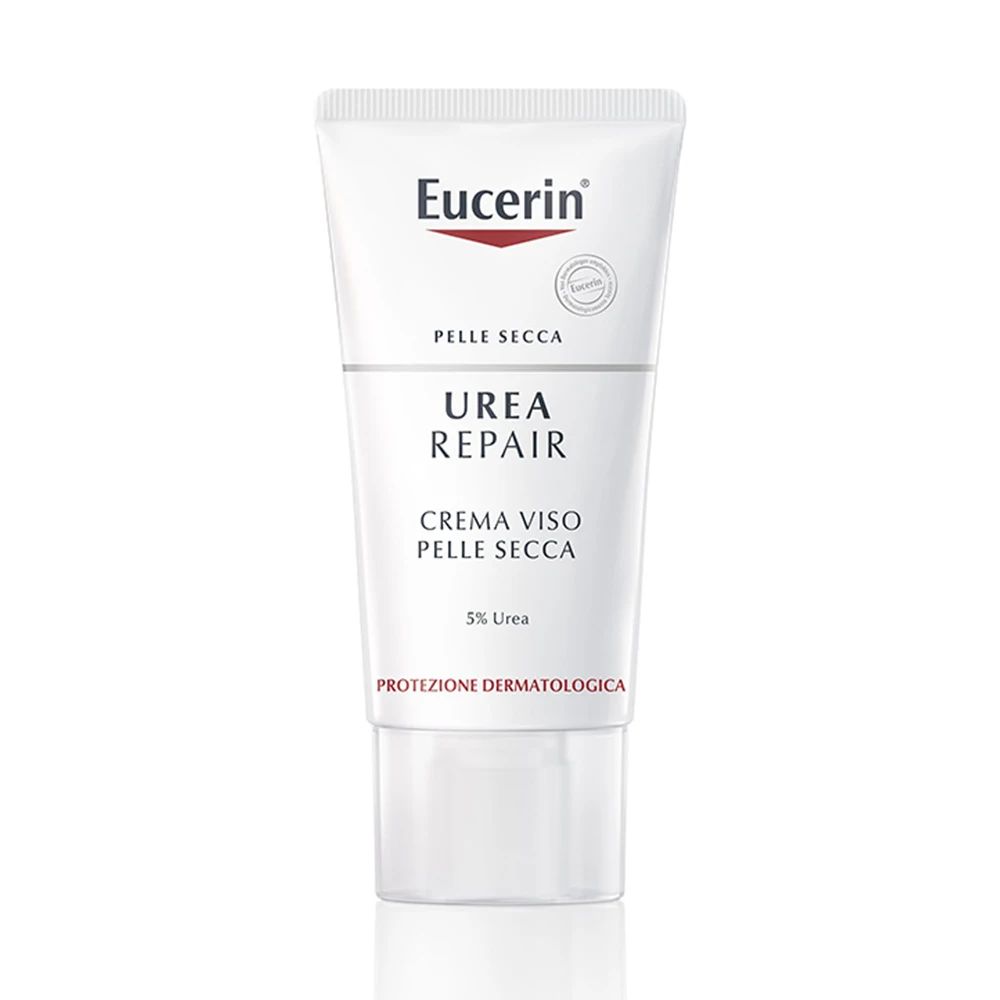 Eucerin Urea Repair 5% - Crema Viso Idratante e Levigante, 50ml