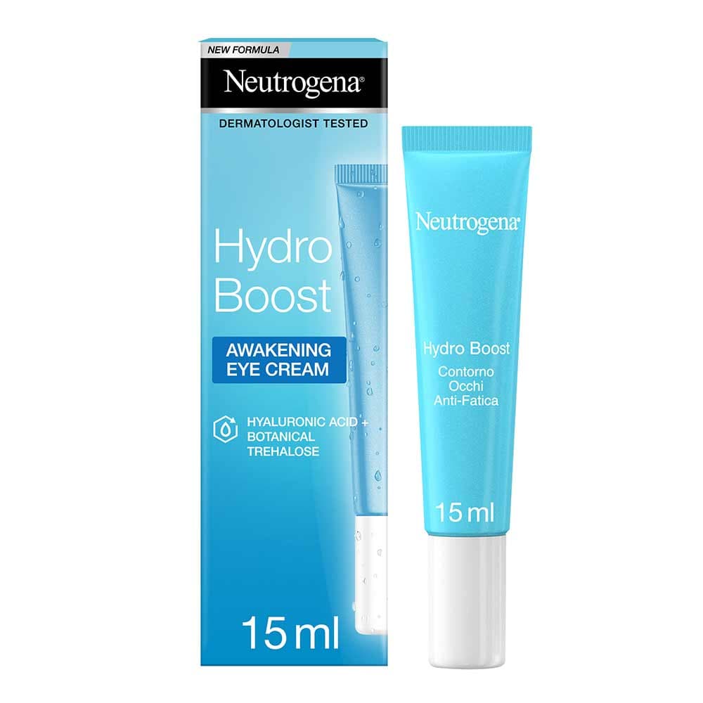 Neutrogena Hydro Boost Crema Gel Contorno Occhi Anti-Fatica con Acido Ialuronico, 15ml