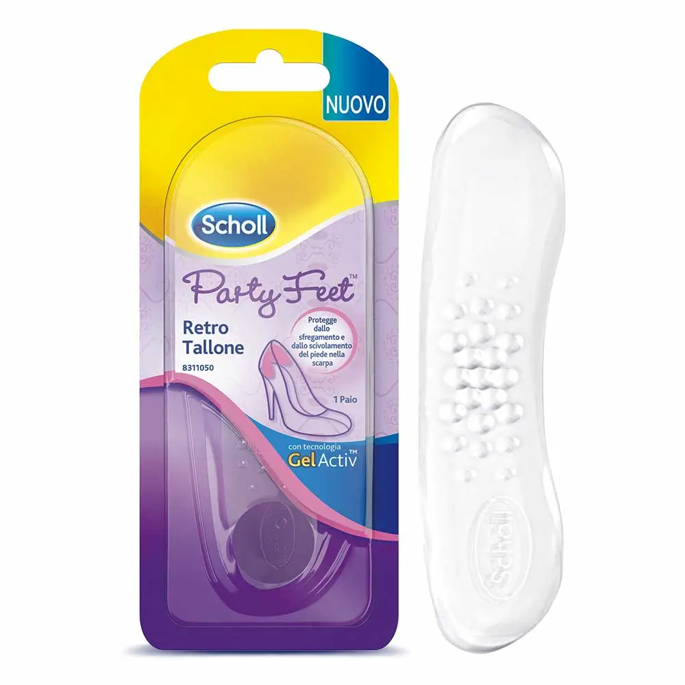 Scholl Party Feet Retro Tallone con Tecnologia Gel Activ, 1 paio