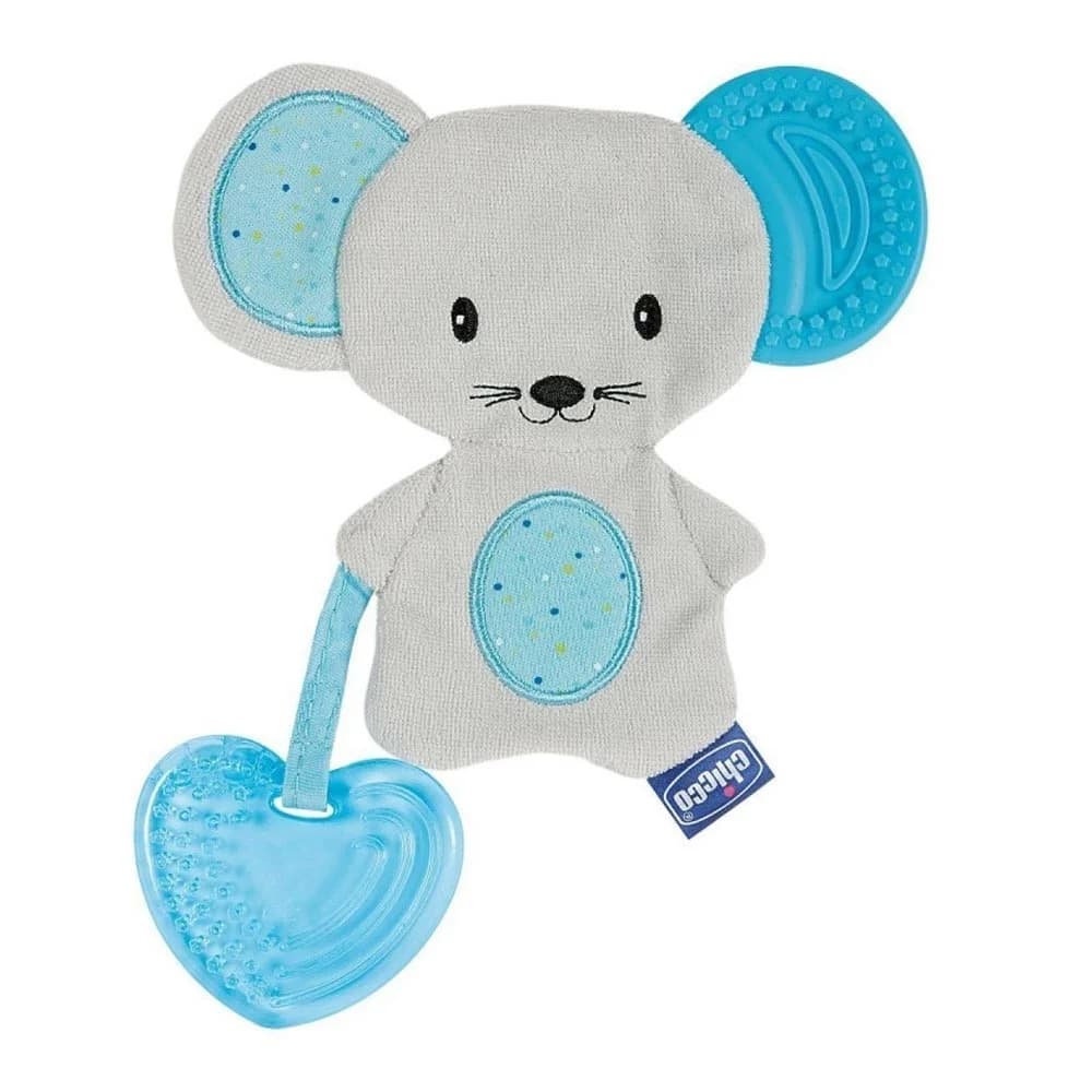 Chicco Fresh Friends Massaggiagengive 3 in 1 con Dentaruolo 4M+ Azzurro, 1 Pezzo