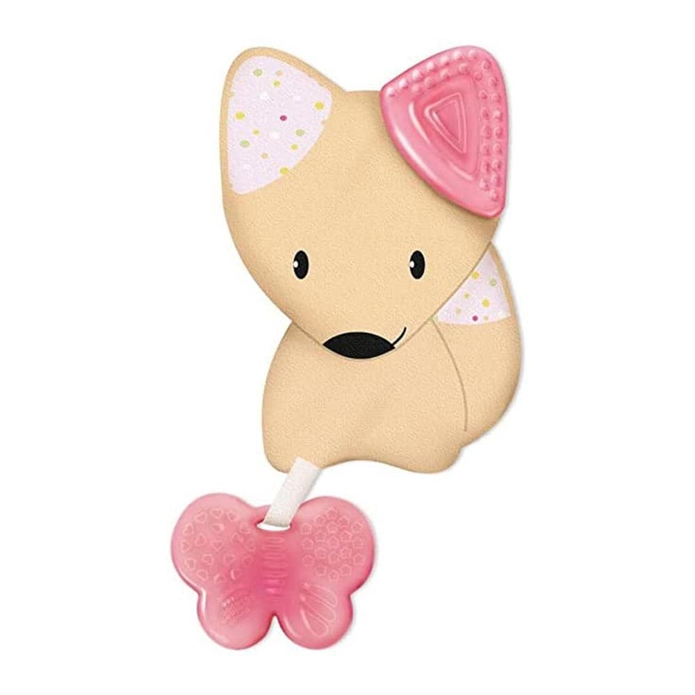 Chicco Fresh Friends Massaggiagengive 3 in 1 con Dentaruolo 4M+ Rosa, 1 Pezzo