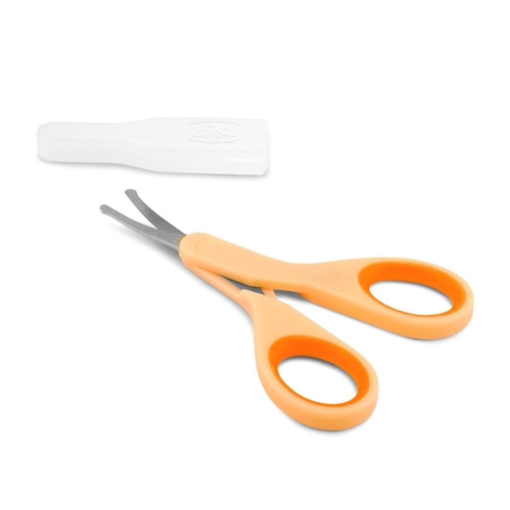 Chicco Forbicine per Bambini con Punte Arrotondate Colore Arancio, 1 Pezzo