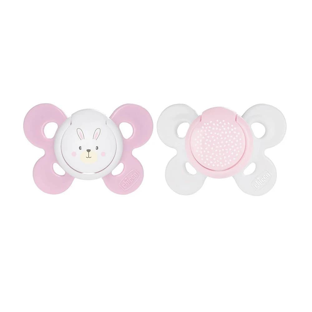 Chicco PhysioForma - Comfort Succhietto 0-6M Tettarella in Silicone Rosa,2 Pezzi